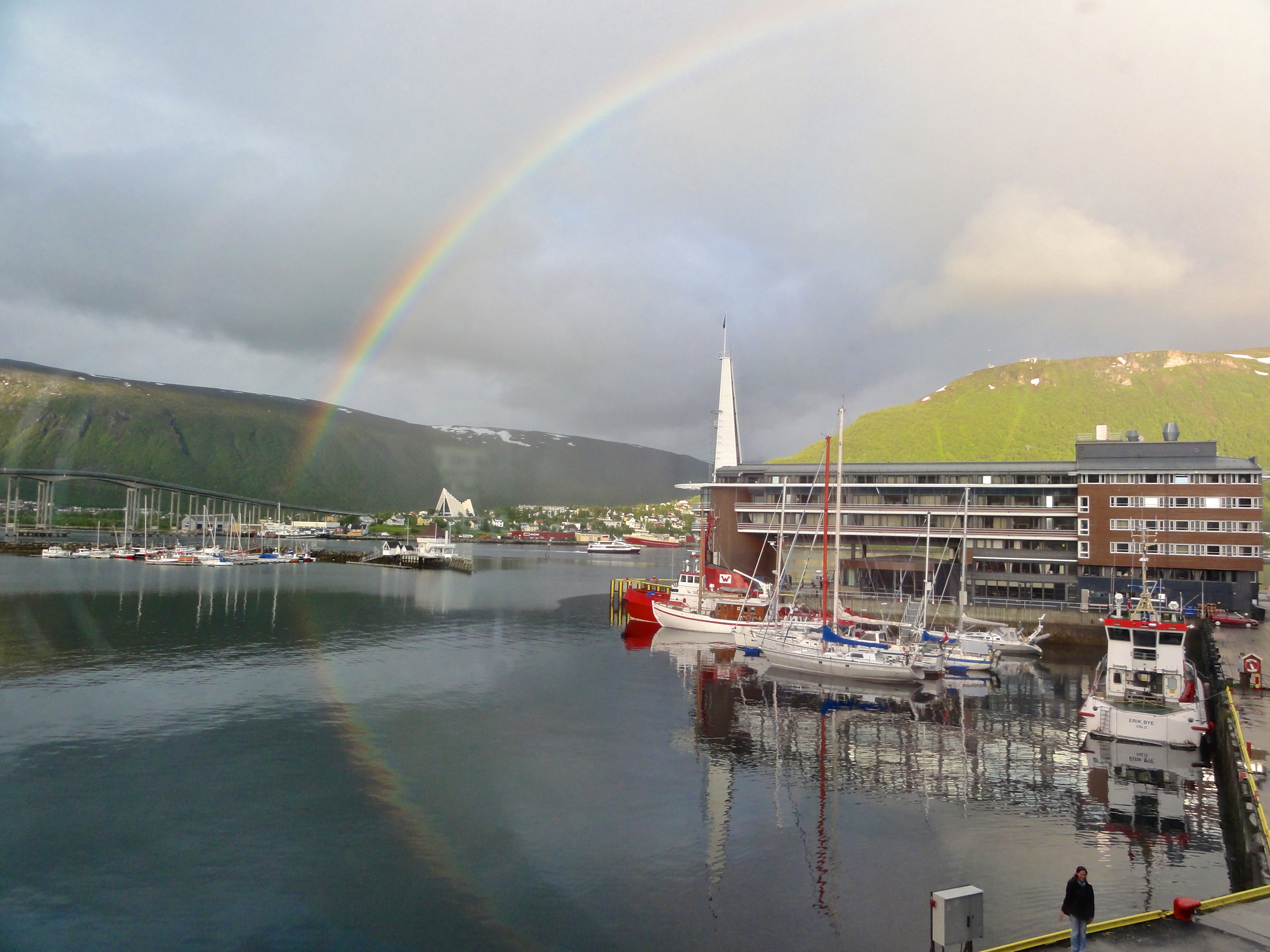 Rainbows in the harbour