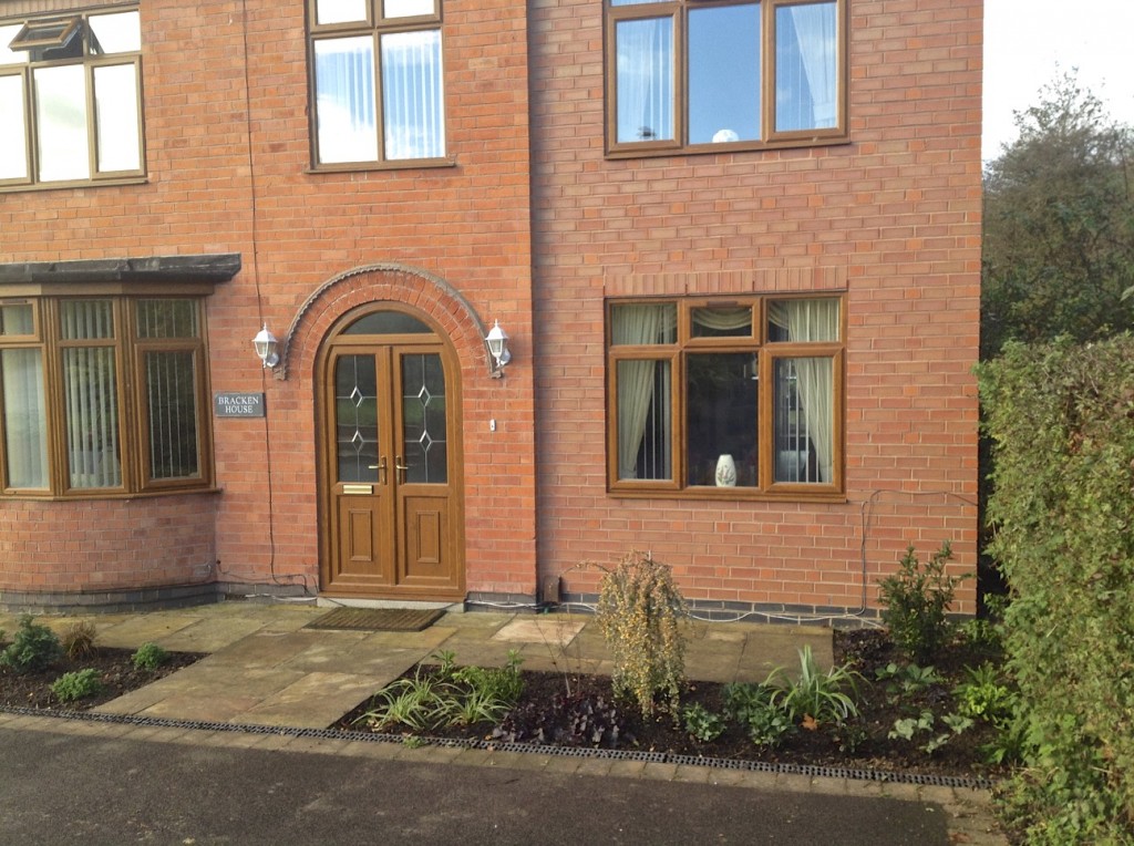 The main front entrance into the house now has a pleasing look.